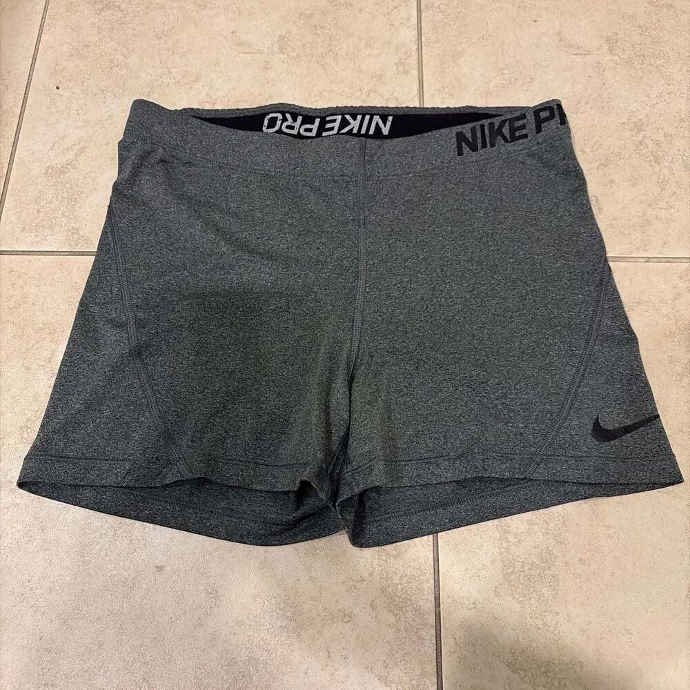 Nike Pro Dri-FIT Women's Compression Athletic Shorts Grey
